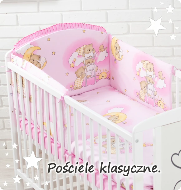 Pościel do łóżeczka - bawełniana antyalergiczna pościel dla niemowląt